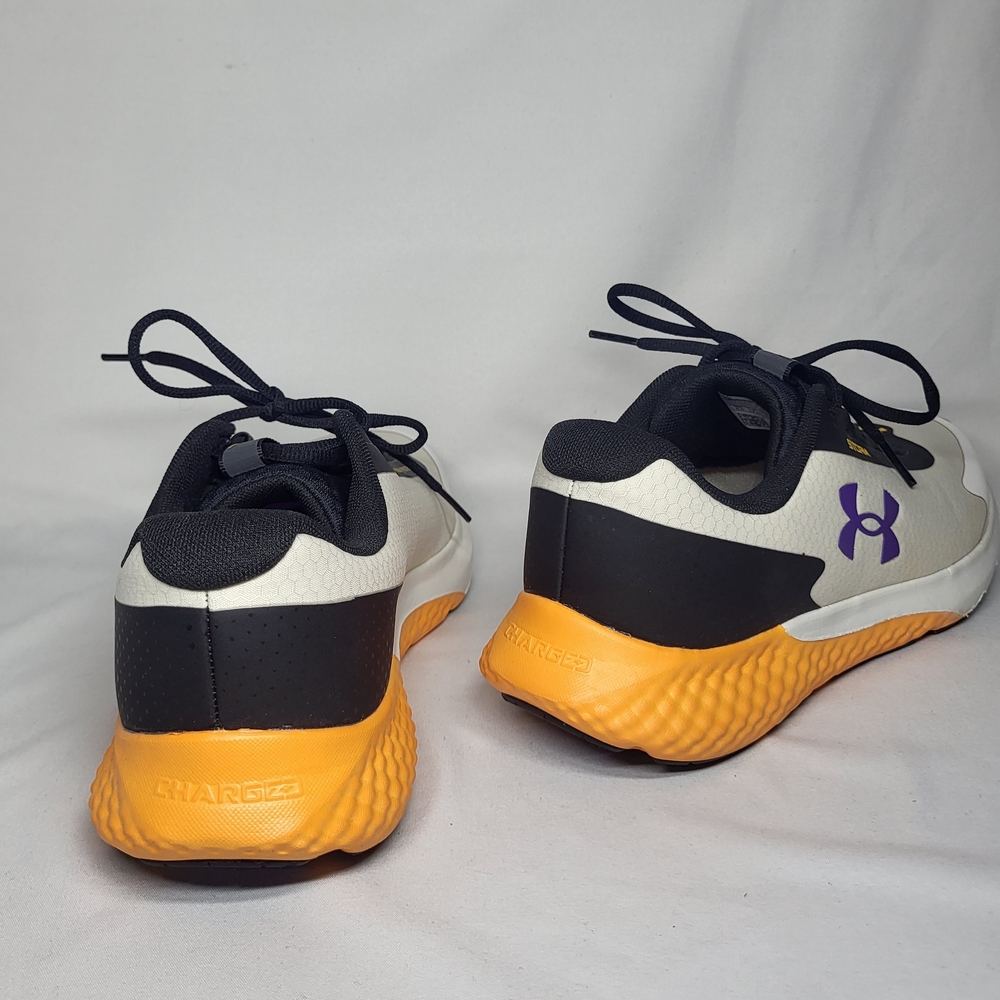 Under Armour Men's Athletic Shoe - White/Black/Purple/Orange - Picture 4 of 5